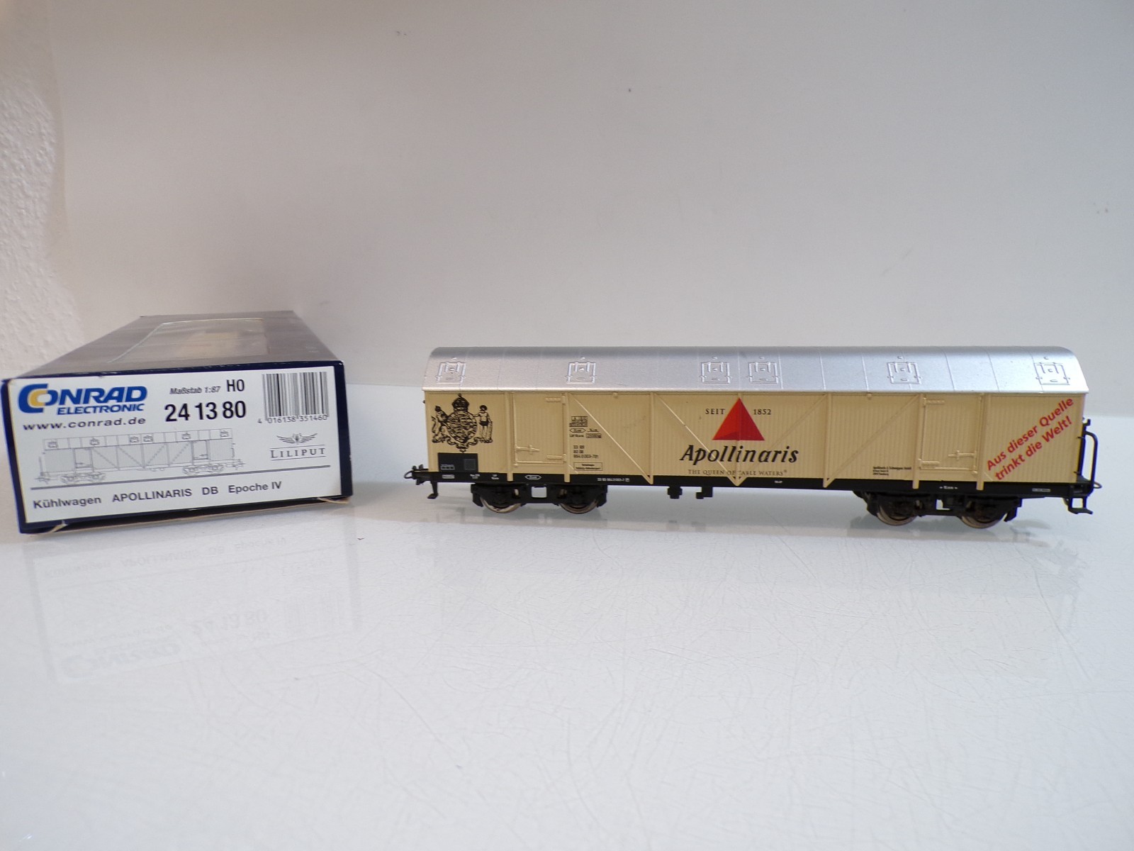 Liliput H0 241380 AC Kühlwagen Apollinaris der DB in OVP für Märklin BH1889