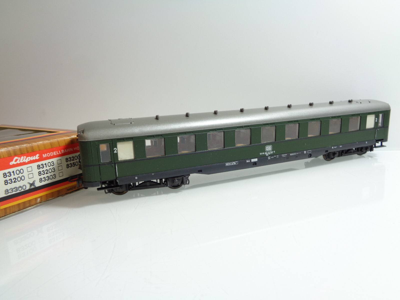 Liliput H0 83300 Personenwagen 2.Kl. der DB in OVP JD3643