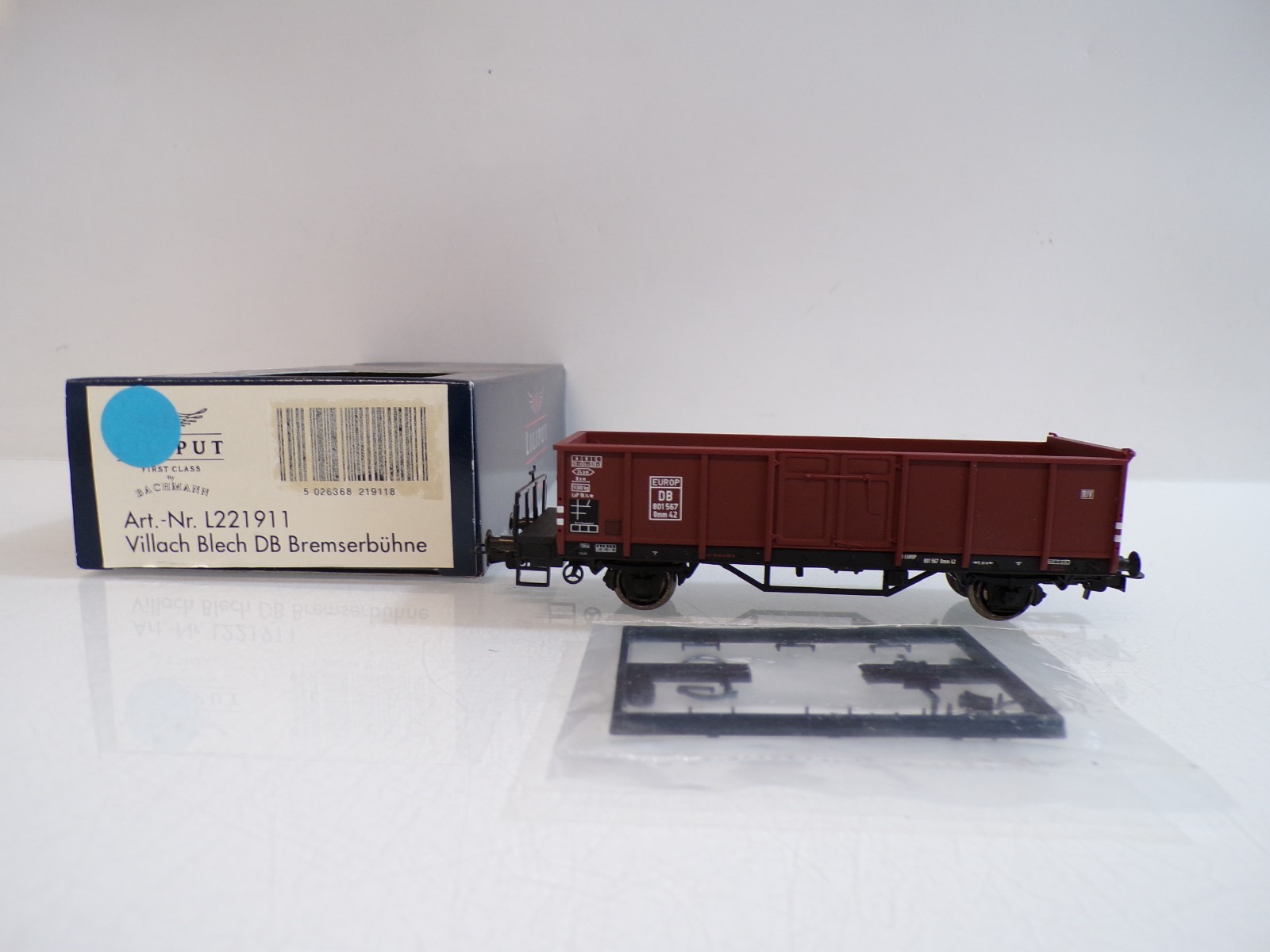 Liliput H0 L221911 offener Güterwagen Villach Bremserbühne der DB in OVP BH1775