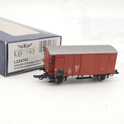 Liliput H0 L224762 gedeckter Güterwagen der BLS in OVP RR1364
