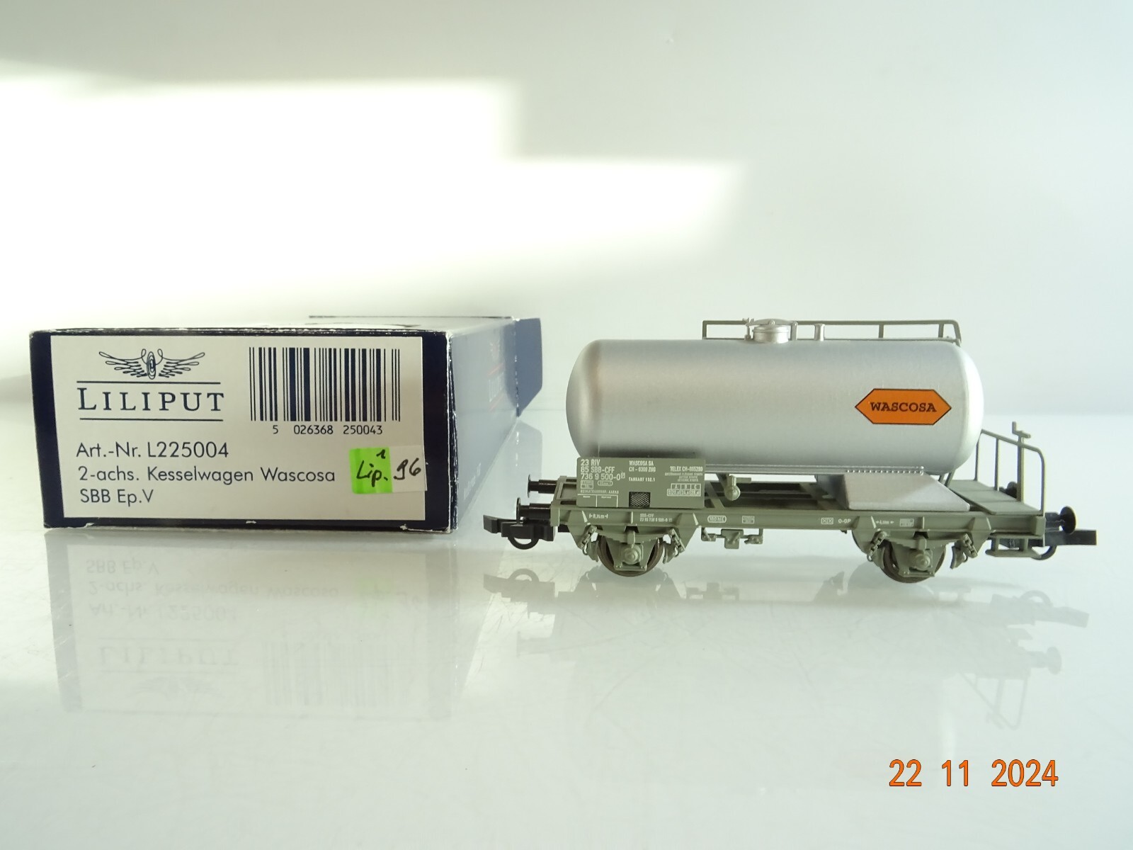 Liliput H0 L225004 Kesselwagen Wascosa der SBB in OVP PR4114 – Bild 3