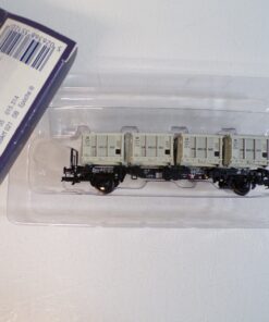 Liliput H0 L235120 Behältertragwagen mit 4 Behälter der DB in OVP BH1787
