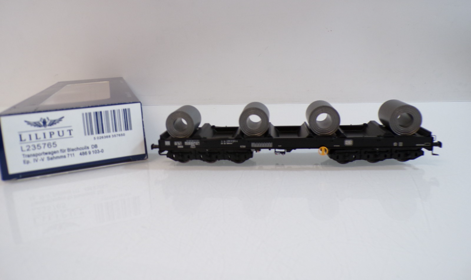 Liliput H0 L235765 Transportwagen mit Blechcoils der DB in OVP BH1790