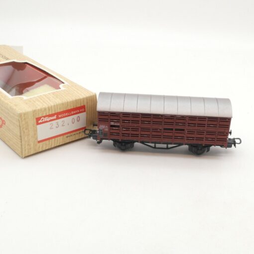 Lilliput H0 232 00 Viehverschlagwagen der DB in OVP RI9611