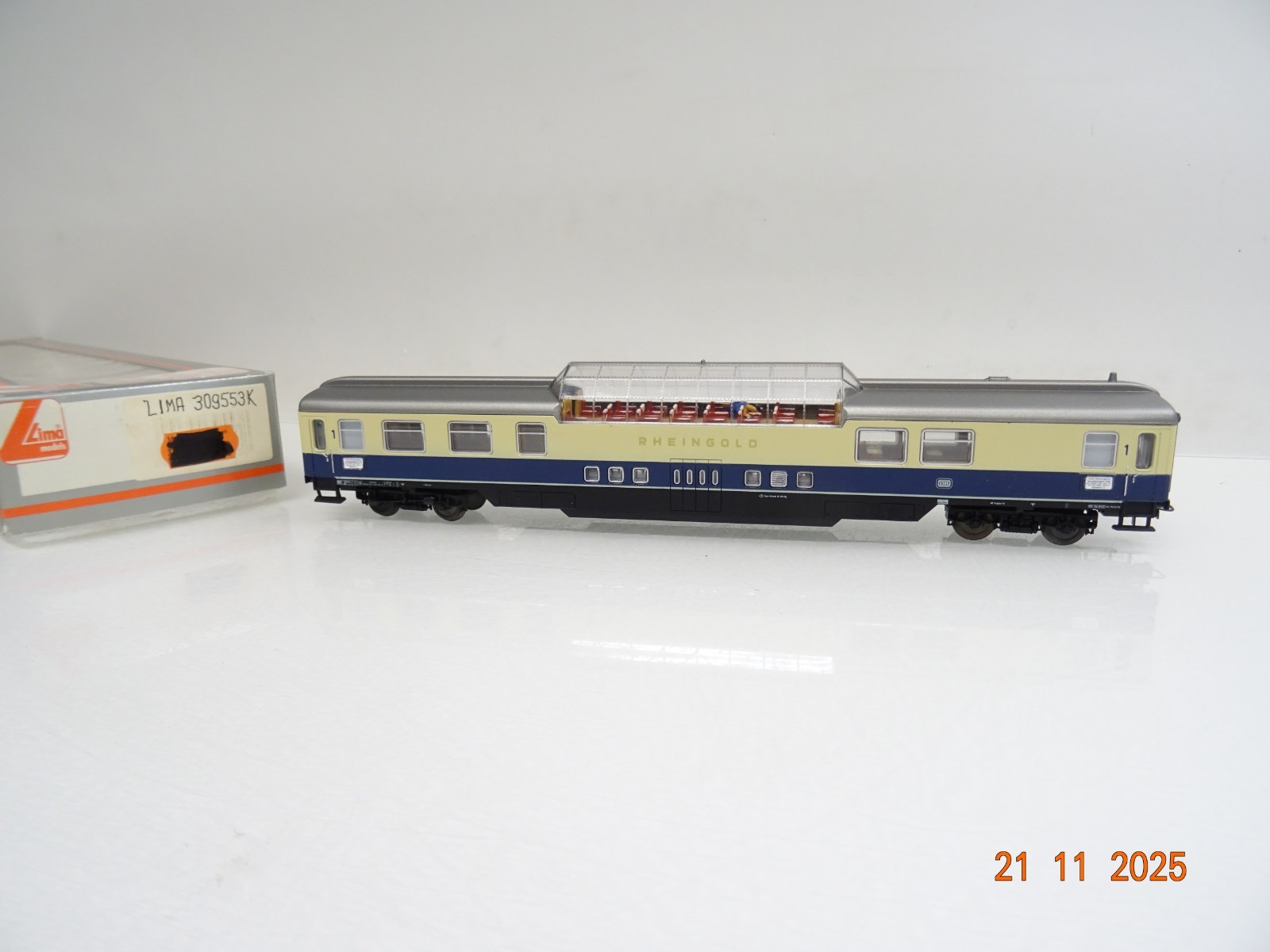 Lima H0 309553K Rheingold Aussichtswagen 1.Kl. der DB in OVP BH1322