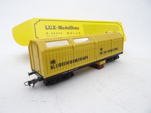 Lux-Modellbau H0 8830 Gleisstaubsaugerwagen mit Faulhaber-Motor in OVP RR1539 – Bild 3