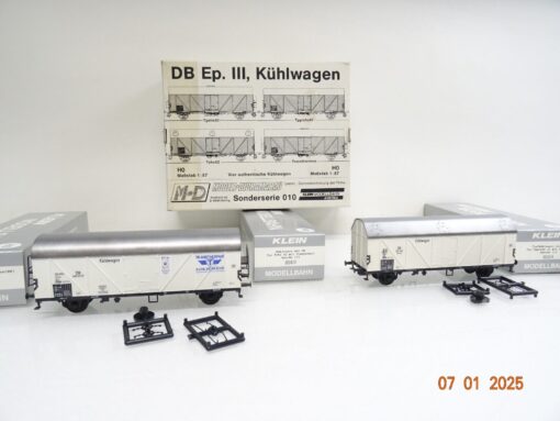 M+D H0 010 Sonderserie Kühlwagen 4 tlg  der DB in OVP PR5100 – Bild 3