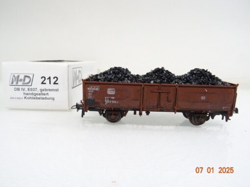 M+D H0 212 Hochbordwagen mit Kohlebeladung der DB in OVP PR5089