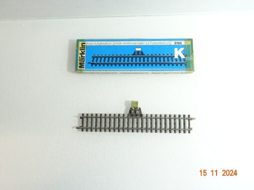Märklin 2192 H0 K Gleis Anschlußgleisstück mit Kondensator 180mm in OVP CK4081