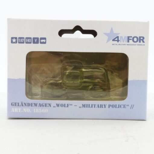 Märklin 4MFOR 1:87 18560 Geländewagen Wolf Military Police in OVP EX5099 – Bild 5