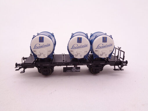Märklin H0 00751-19 Behältertragwagen Löwenbräu der DB in OVP AR6702 – Bild 3