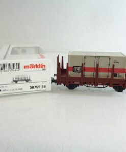 Märklin H0 00759-19 Containertragwagen der DB in OVP HS26