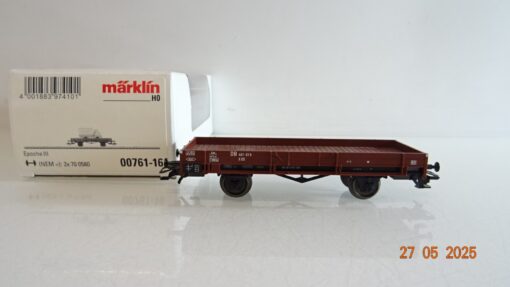 Märklin H0 00761-16 Niederbordwagen ohne Lieferwagen der DB in OVP PR8077