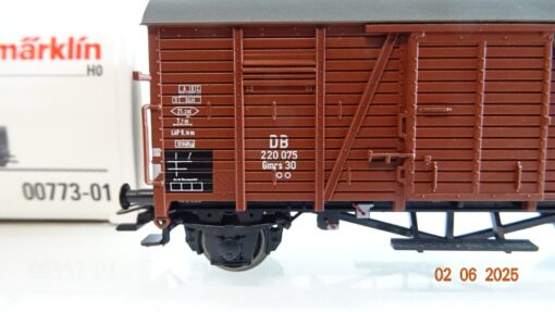 Märklin H0 00773-01 gedeckter Güterwagen der DB in OVP PR8117 – Bild 3