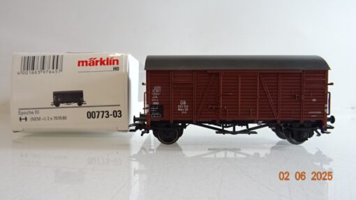 Märklin H0 00773-03 gedeckter Güterwagen der DB in OVP PR8118