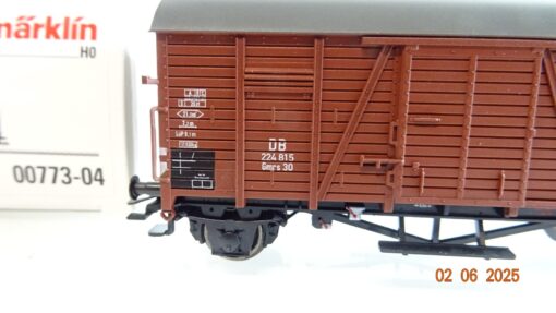 Märklin H0 00773-04 gedeckter Güterwagen der DB in OVP PR8114 – Bild 3