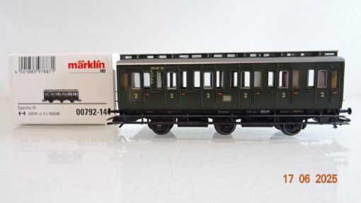 Märklin H0 00792-14 Abteilwagen 2. Kl. der DB in OVP PR8492