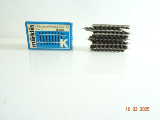 Märklin H0 2134 K-Gleis gebogen 10Stück siehe Foto in OVP CK6523