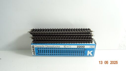 Märklin H0 2200 K Gleis gerade 10 Stück siehe Foto in OVP CK8158