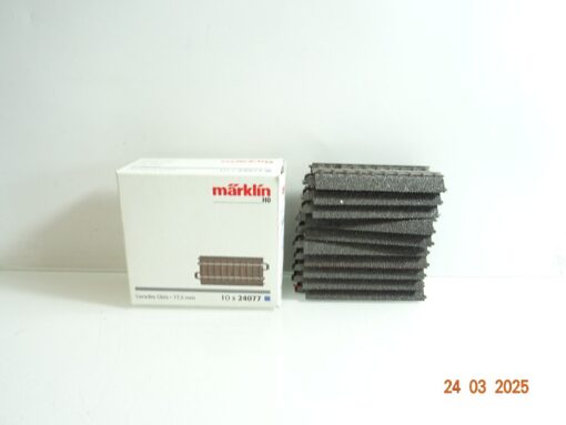 Märklin H0 24077 Gleis gerade 77,5 mm 10 Stück siehe Foto CK6952