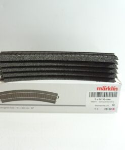 Märklin H0 24130 C Gleis gebogenes R1 360mm 5 Stück siehe Foto in OVP CK7213