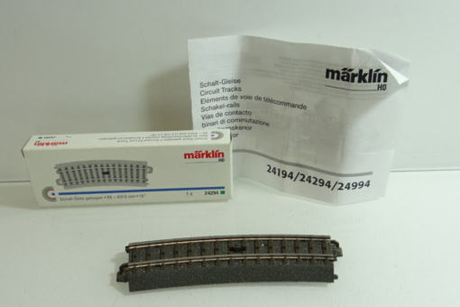Märklin H0 24294 C-Gleis Schaltgleis gebogen siehe Foto in OVP CK1430