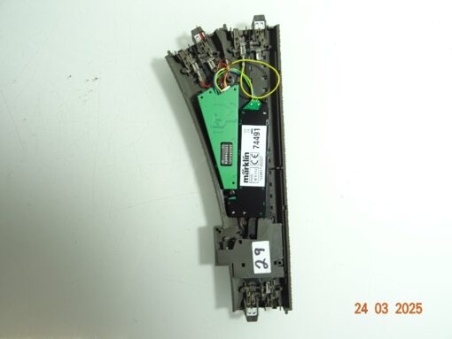 Märklin H0 24612 C Gleis Weiche rechts  Antrieb u. Decoder siehe Foto CK6915 o. – Bild 3