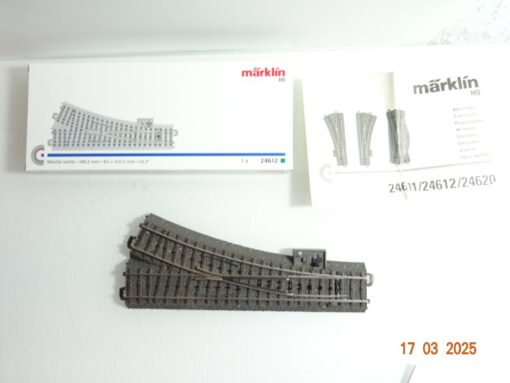 Märklin H0 24612 C Gleis Weiche rechts siehe Foto in OVP CK6671