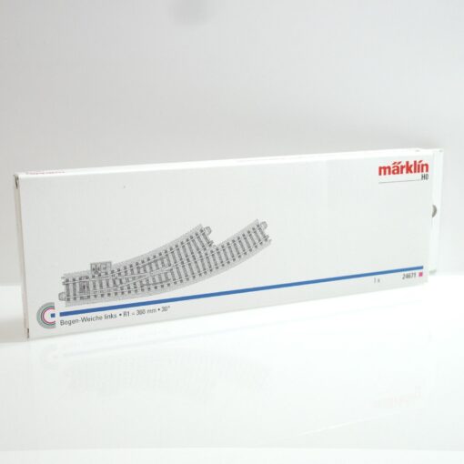 Märklin H0 24671 Bogenweichen links  360 mm 30° in OVP RF9778 – Bild 3