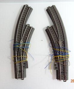 Märklin H0 24672 C-Gleis Bogenweichenpaar m. Antrieb 74491 siehe Foto CK6989 o.