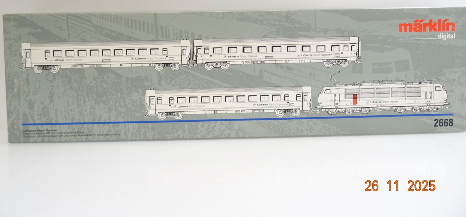 Märklin H0 2668 Lufthansa-Airport-Express 4tlg. in OVP JL4723 – Bild 3