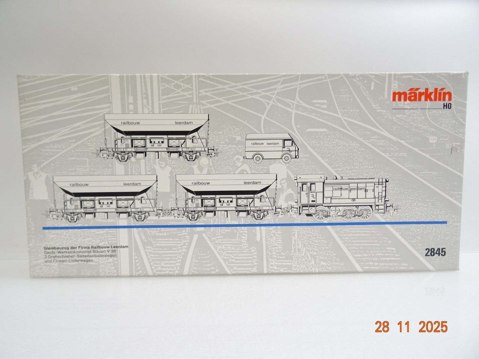 Märklin H0 2845 Gleisbauzug der Firma Railbouw Leerdam in OVP JL4770 – Bild 3