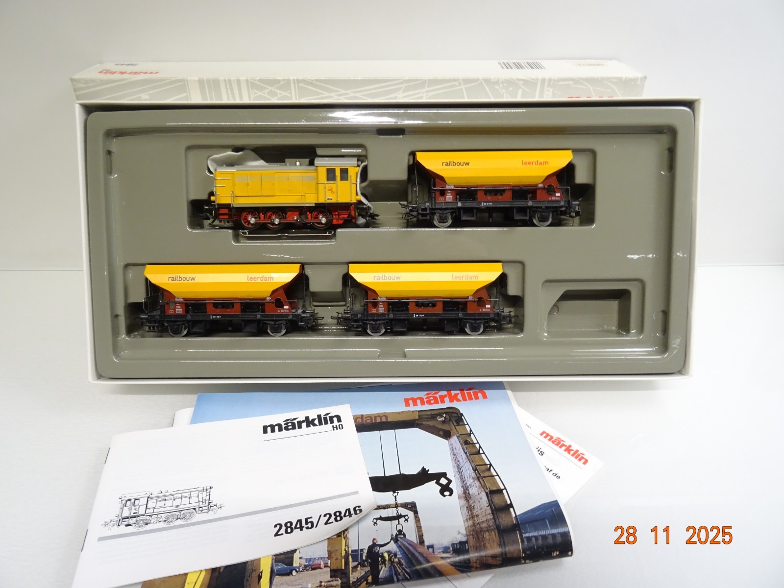 Märklin H0 2845 Gleisbauzug der Firma Railbouw Leerdam in OVP JL4770