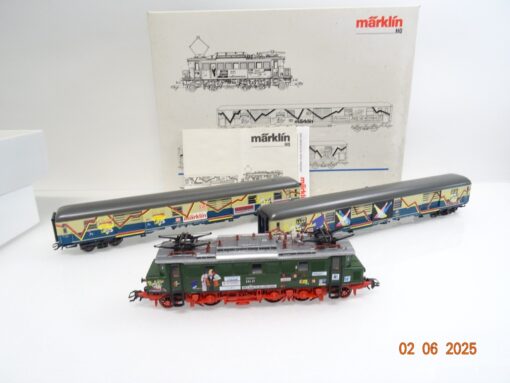 Märklin H0 2872 Zugset 3tlg. PopTrain mit E-Lok BR E 04 in OVP JL856
