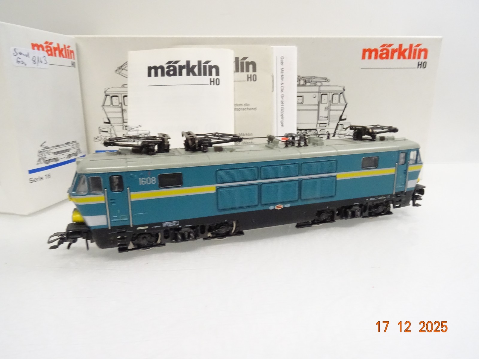 Märklin H0 3363 Belgien E-Lok 1608 der SNCB Sound Esu Digital in OVP JL5161