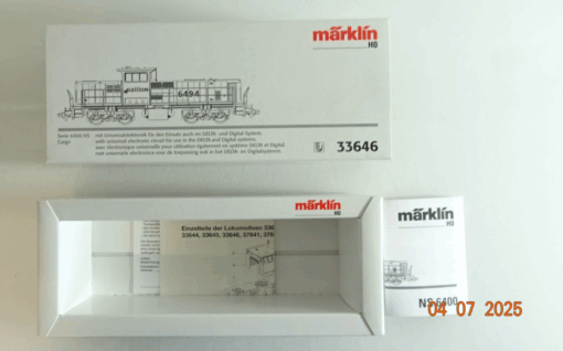 Märklin H0 33646 Diesellok 6400 NS Cargo Leerverpackung siehe Foto CK9340 – Bild 3