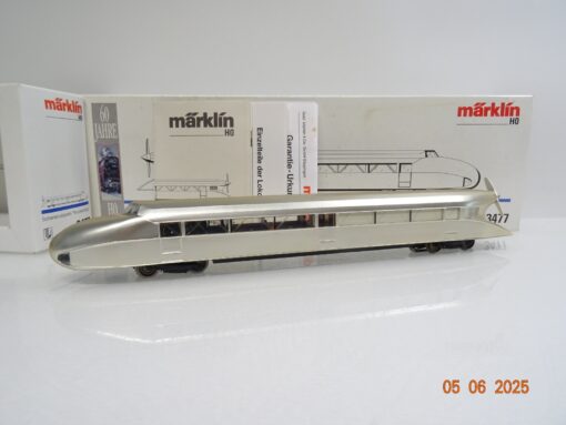 Märklin H0 3477 Schienenzeppelin Kruckenberg Metall-Edition Delta in OVP JL933