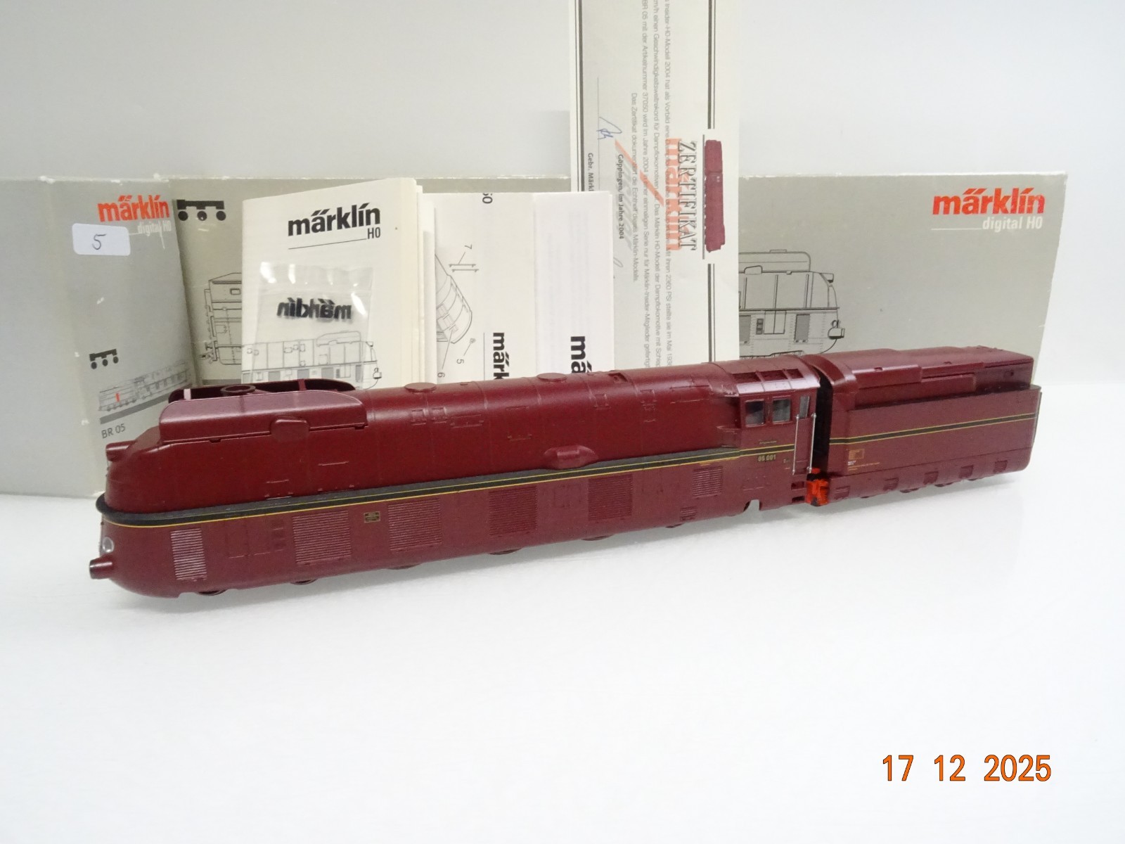Märklin H0 37050 Dampflok BR 05 001 der DRG Digital Sound in OVP JL5160