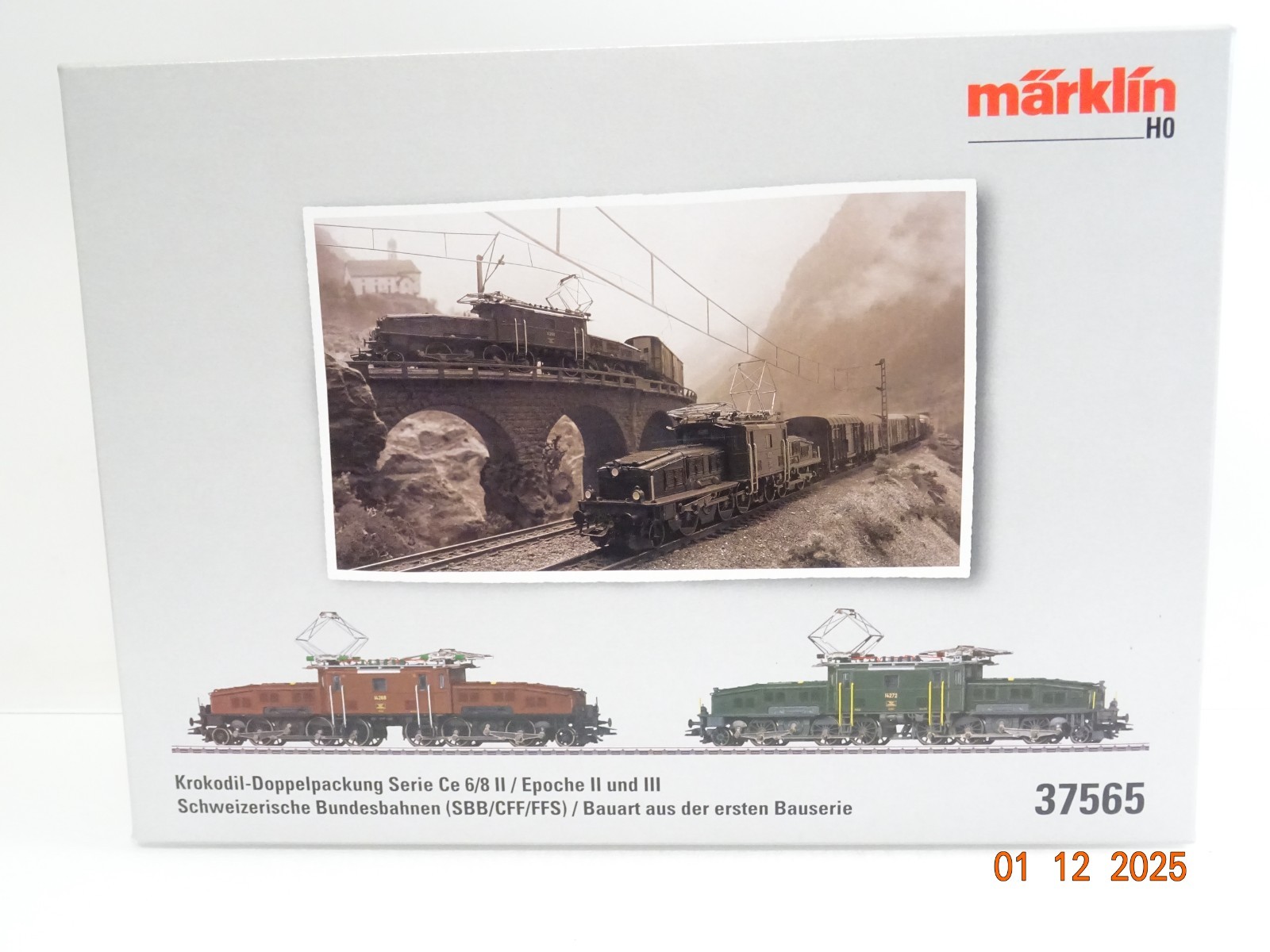 Märklin H0 37565 Schweiz E-Lok Set 2tlg. Krokodil SBB Mfx Sound in OVP JL4786 – Bild 3