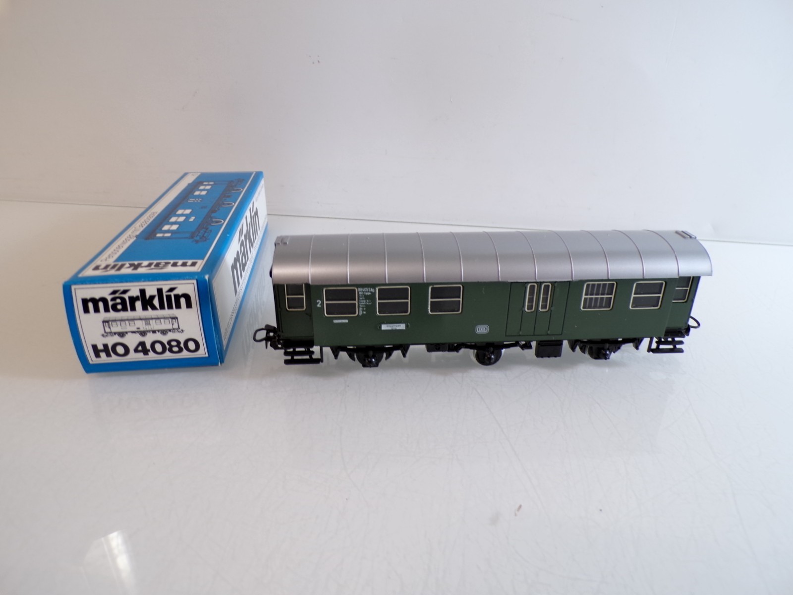 Märklin H0 4080 Personenwagen mit Gepäckabteil der DB in OVP HS61