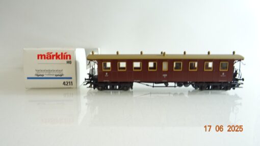 Märklin H0 4211 Personenwagen 3. Kl. Württemberg in OVP PR8446 – Bild 3