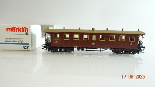 Märklin H0 4211 Personenwagen 3. Kl. Württemberg in OVP PR8446