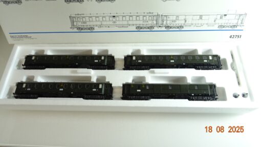 Märklin H0 42751 Schnellzugwagen-Set 4 tlg. der DRG in OVP PR9591