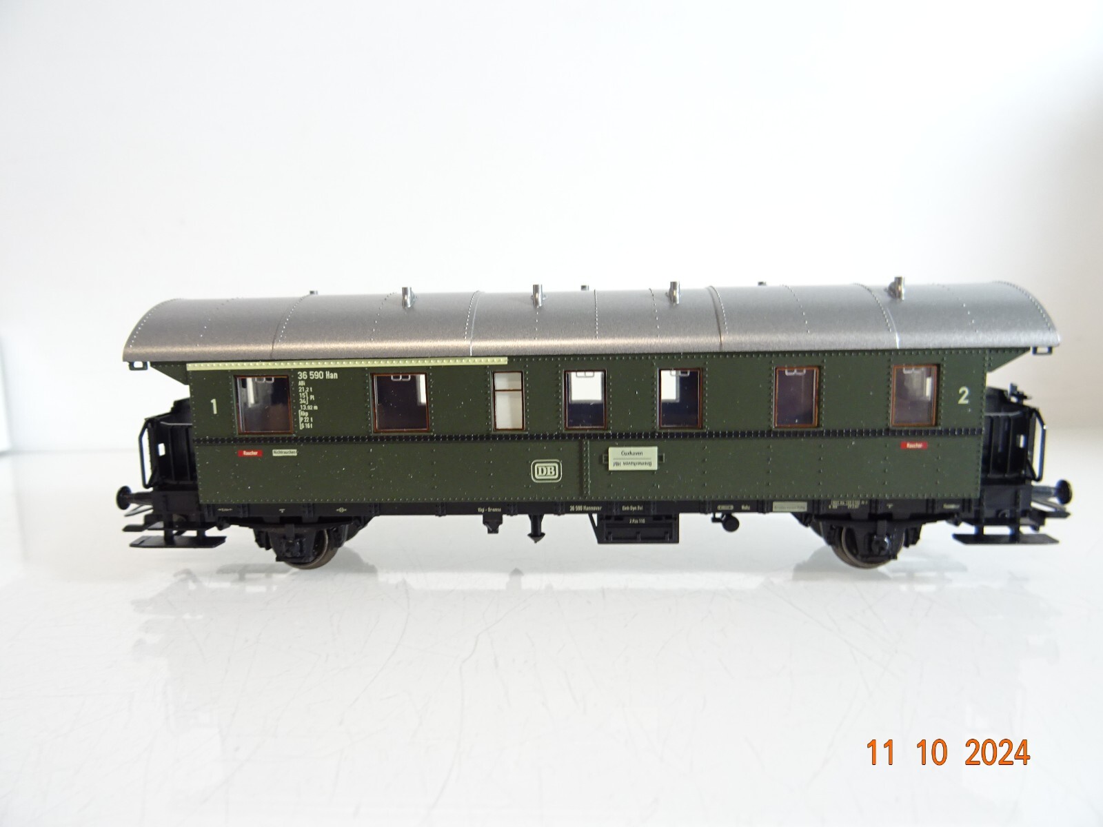 Märklin H0 4313 Personenwagen 1./2. Klasse der DB neuwertig in OVP PR3172 – Bild 3