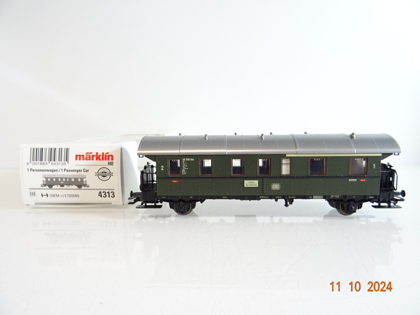 Märklin H0 4313 Personenwagen 1./2. Klasse der DB neuwertig in OVP PR3172