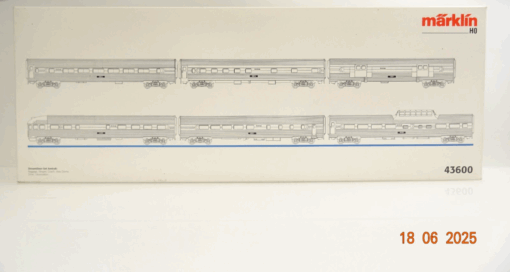 Märklin H0 43600 US Personenwagen-Set 6tlg. Streamliner Amtrak in OVP JL1008 – Bild 3