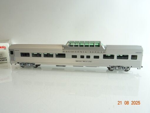 Märklin H0 43614 US Aussichtswagen California Zephyr Silver Mustang i OVP PR9662 – Bild 3