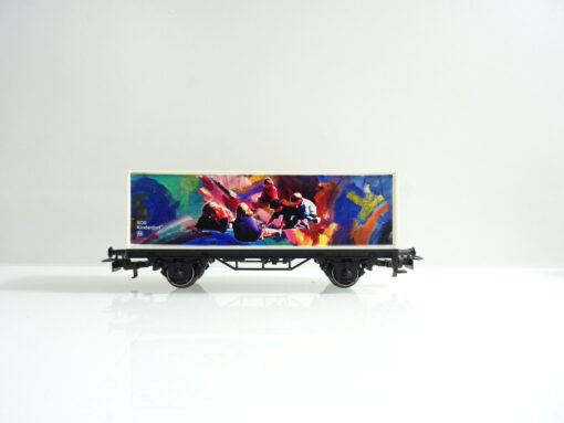 Märklin H0 44265 Containerwagen Geburstagswagen 1999 SOS Kinderdorf in OVP C245 – Bild 4