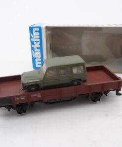 Märklin H0 4434 Niederbordwagen mit PKW in OVP RR2400