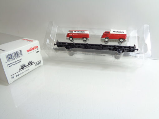 Märklin H0 45083 Autotransportwagen mit 2 VW Bussen in OVP AR5807